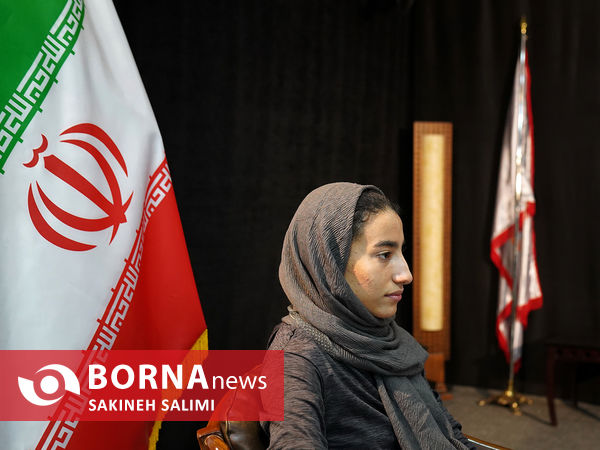 حضور نازنين فاطمه عيدیان در خبرگزاری برنا