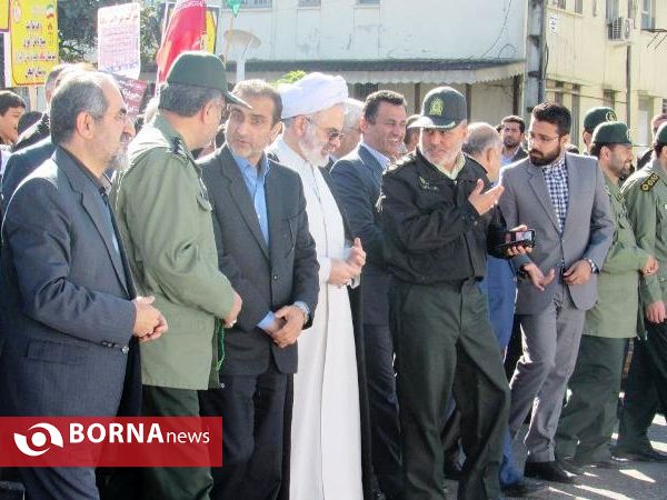 راهپیمایی روز 13 آبان شهرستان لاهیجان