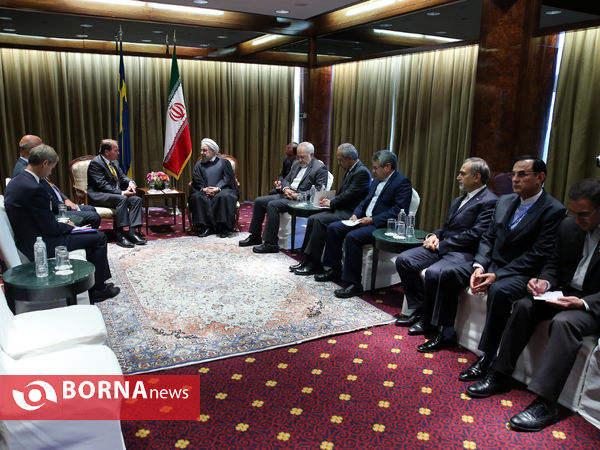 دیدار رئیس جمهوری  با نخست وزیر سوئد