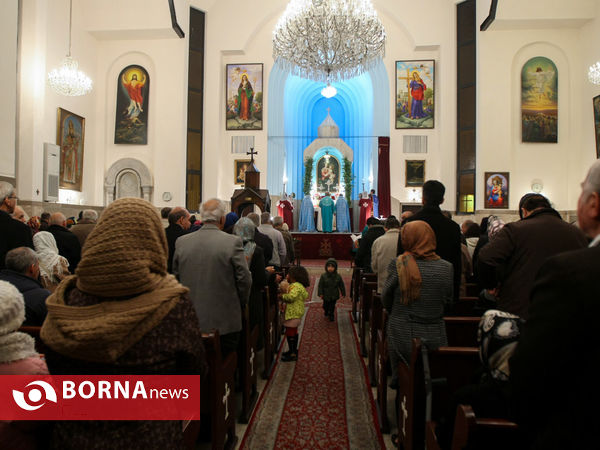 مراسم سال نو میلادی در کلیسای گریگور مقدس