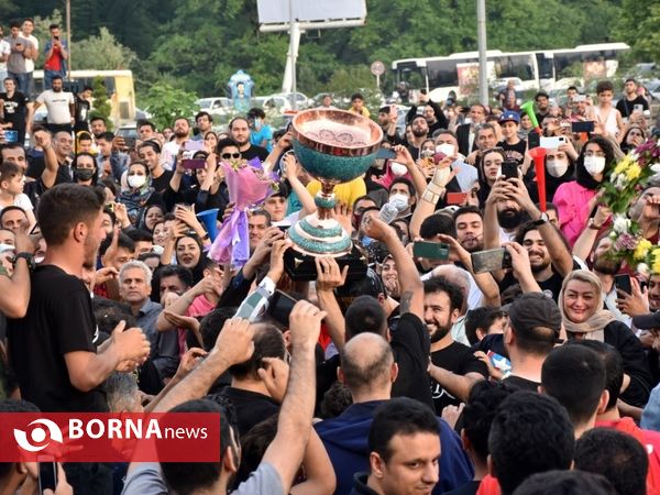 جشن قهرمانی تیم بسکتبال شهرداری گرگان