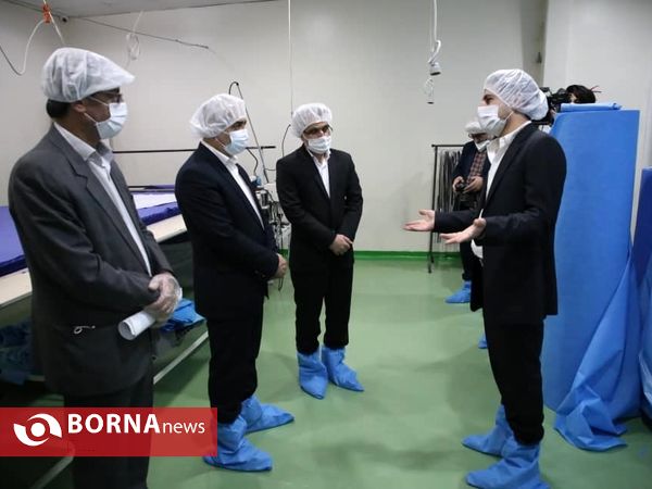 بازدید استاندار قم از واحد تولید ماسک