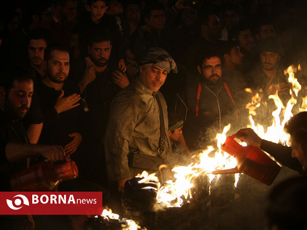 آیین مشعل گردانی در دولت آباد شهر ری