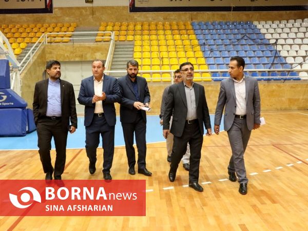 بازدید میدانی معاونین استاندار و مدیران استانی از مجموعه‌های محل برگزاری مسابقات والیبال مردان آسیا در ارومیه