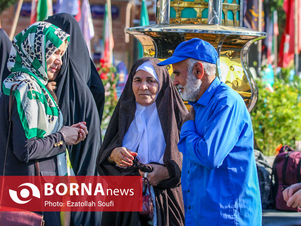 بدرقه زائران اربعین در اراک 