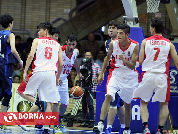 دیدار تیم ملی بسکتبال جوانان ایران - کره جنوبی