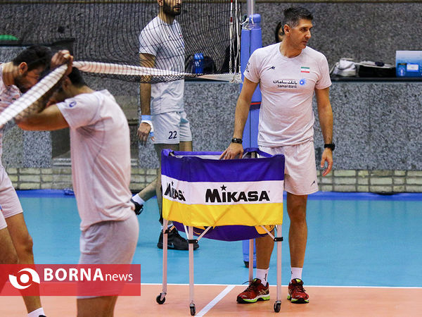 آخرین تمرین تیم ملی والیبال قبل از مسابقات جام جهانی