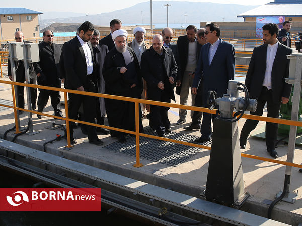 بازدید رییس جمهوری از تصفیه خانه هفتم تهران