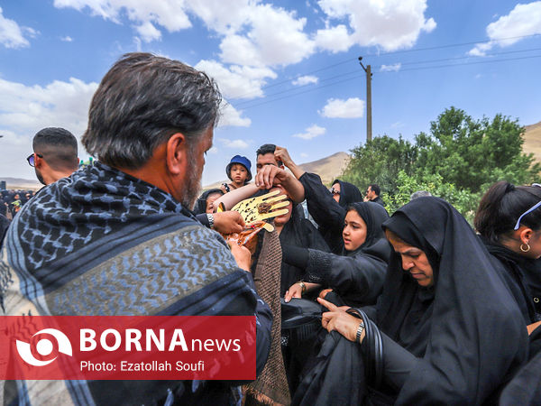آیین نخل‌گردانی در روستای ساکی