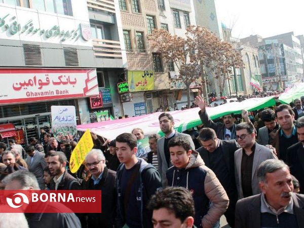 مراسم راهپیمایی 22 بهمن در شهرستان قدس