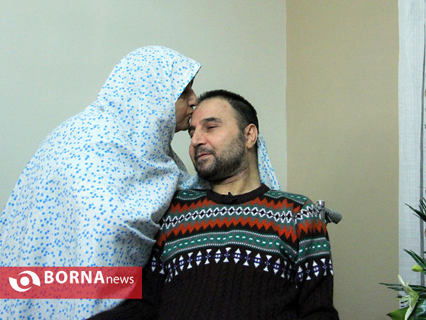دیدار رئیس جمهوری با جانباز سوری