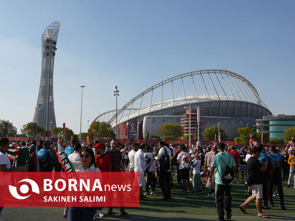 ورزشگاه خلیفه قطر در آستانه دیدار ایران - انگلیس