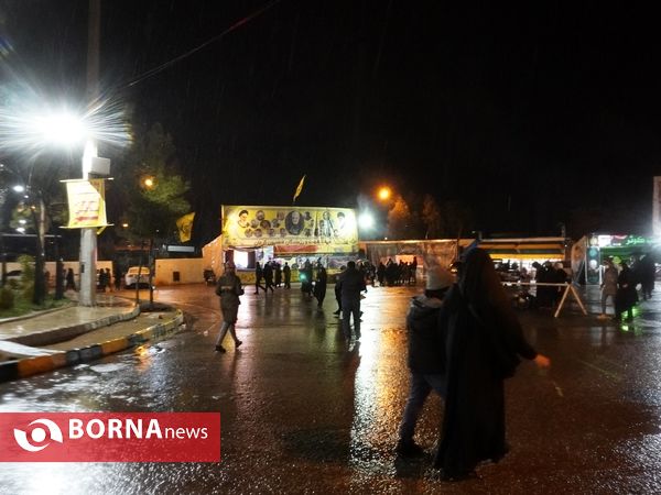 موکب‌های گلزار شهدا شهر کرمان در شب شهادت سردار شهید حاج قاسم سلیمانی