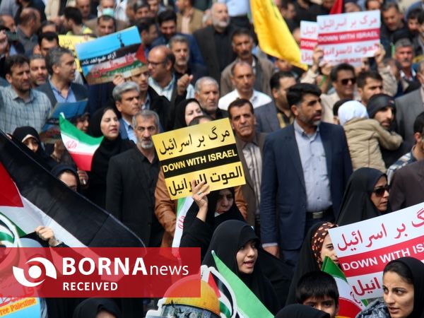 گزارش تصویری خروش مردم لرستان در روز قدس