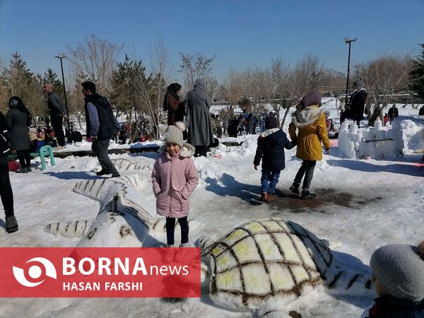 جشنواره آدم برفی در همدان