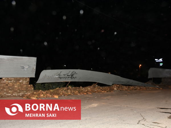 خسارت های باران و طوفان در اراک