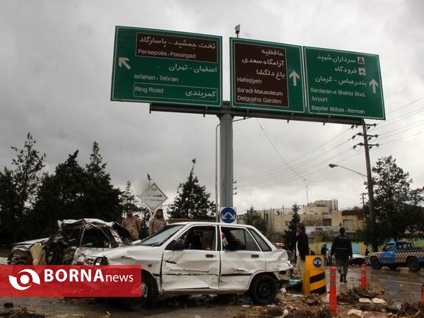 خسارت های سیل در شیراز