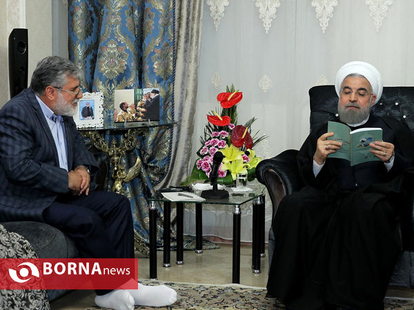 رییس جمهوری در دیدار امیر جانباز عباس طائفه