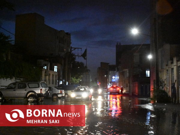 خسارت های باران و طوفان در اراک