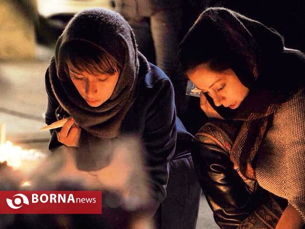 سوگواری مردم برای آتشنشانان در تهران