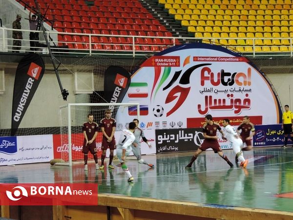 دیدار دوستانه فوتسال ایران و روسیه از نگاه دوربین
