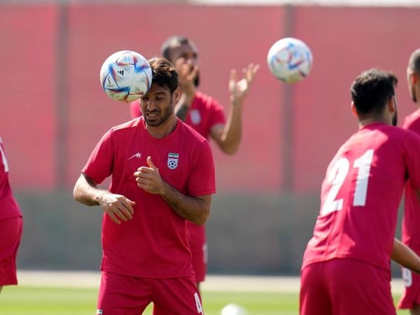تمرین تیم ملی قبل از دیدار با ولز