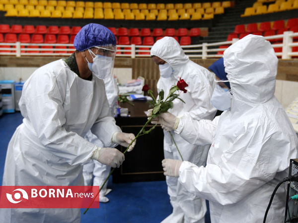 تجلیل مقامات ارشد فارس از عوامل بیمارستان پشتیبان ارتش ویژه بیماران کرونایی
