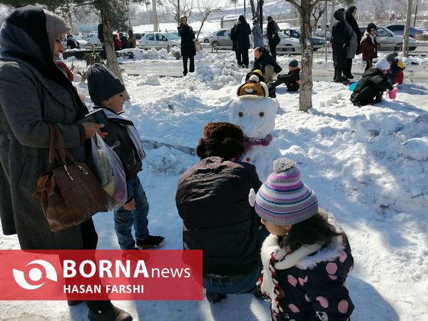 جشنواره آدم برفی در همدان