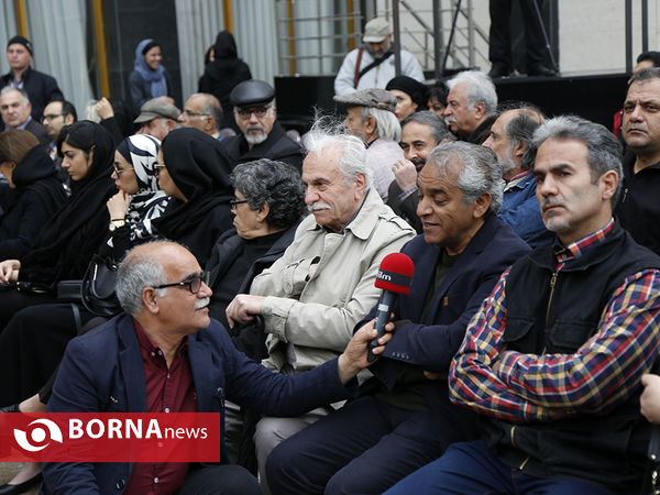 تشییع پیکر مرحوم جمشید مشایخی