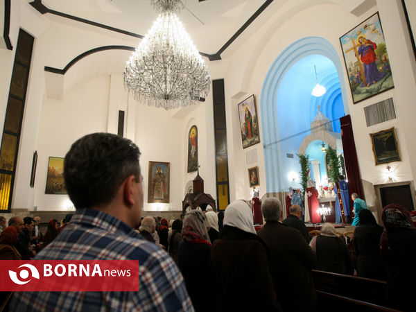 مراسم سال نو میلادی در کلیسای گریگور مقدس