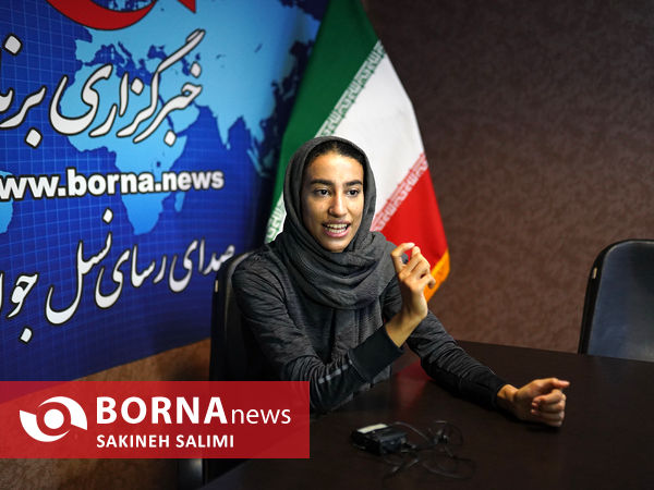 حضور نازنين فاطمه عيدیان در خبرگزاری برنا