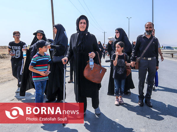 پیاده روی جاماندگان اربعین در اراک