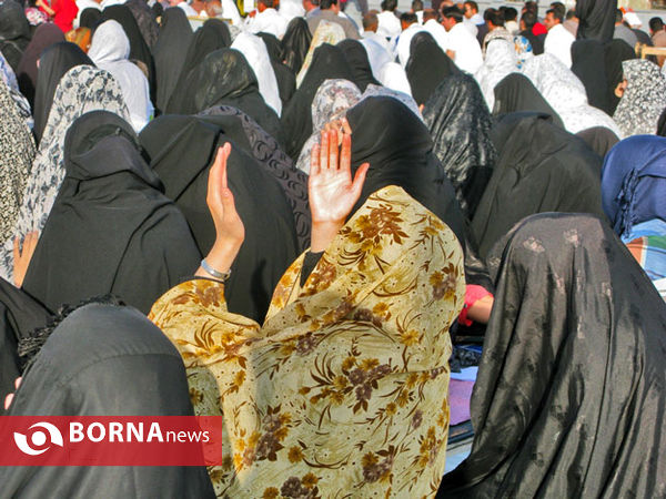 نماز عید سعید فطر در صحن امامزاده علی صالح (ع)