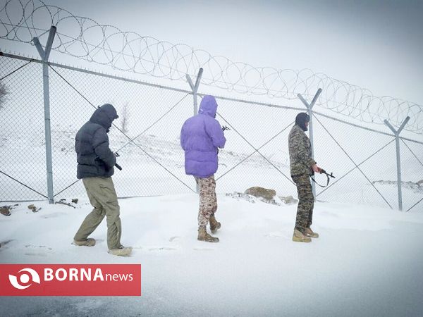 پاسدارانی که در دمای 30 درجه زیر صفر آلواتان سردشت از میهن محافظت می کنند