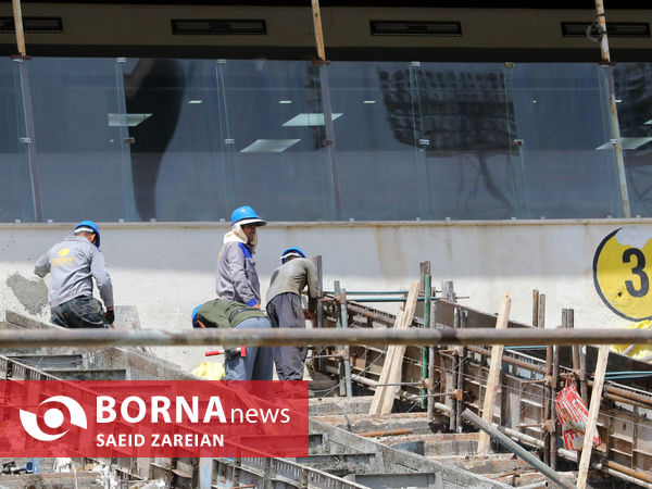 بازدید معاون رئیس جمهور و رئیس سازمان حفاظت محیط زیست از ورزشگاه آزادی