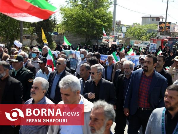 راهپیمایی با شکوه روز قدس در فرح آباد