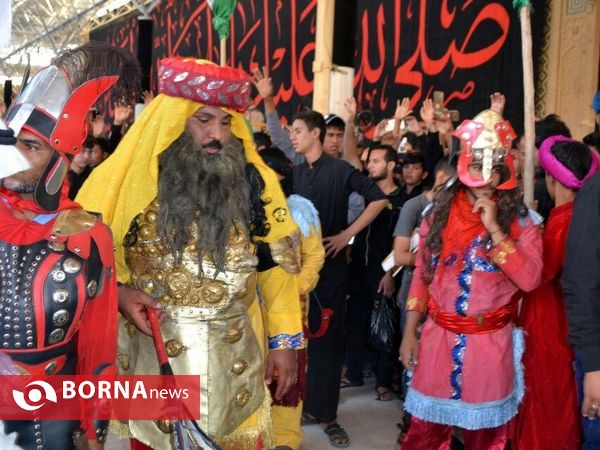 مراسم نمادین به اسارت گرفتن اهل بیت امام حسین(ع)- نجف اشرف