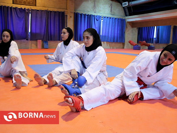 تمرین تیم ملی کاراته بانوان