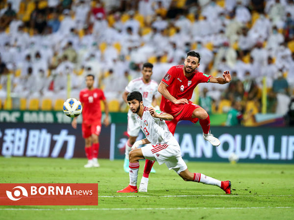 دیدار تیم های فوتبال ایران - امارات