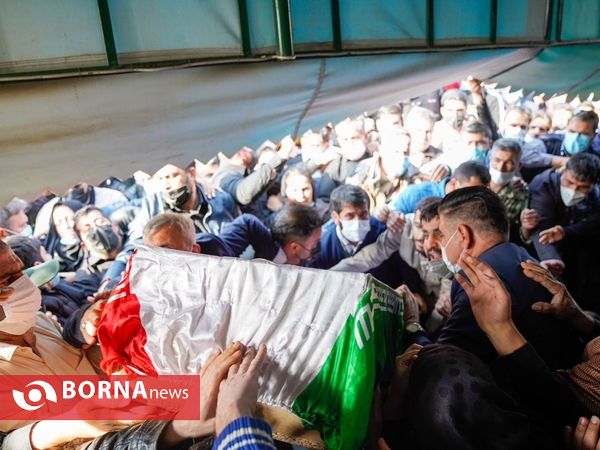 تشییع پیکر شهید مدافع وطن «اکبر رنجبر» در شیراز