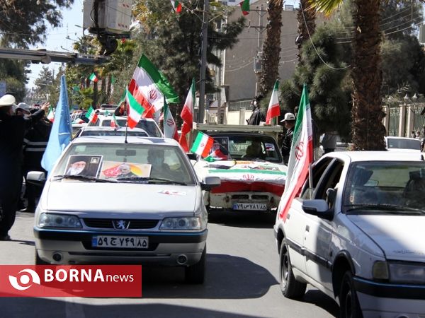 راهپیمایی خودرویی 22 بهمن در زاهدان