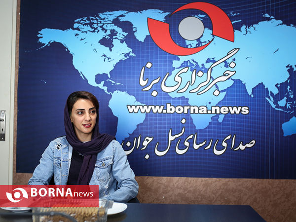 حضور " الناز رکابی " در خبرگزاری برنا