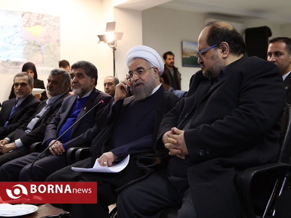 بازدید رییس جمهوری از تصفیه خانه هفتم تهران