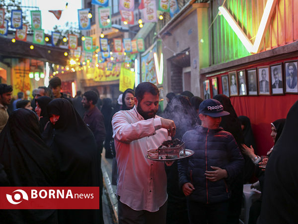 جشن نیمه شعبان در محله جماران