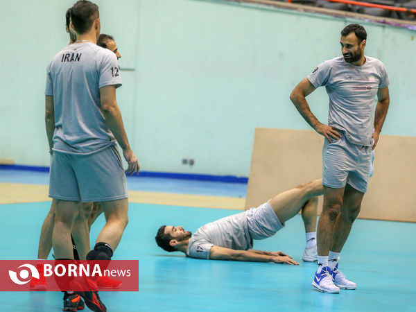 آخرین تمرین تیم ملی والیبال قبل از حضور در لیگ جهانی