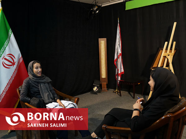 حضور نازنين فاطمه عيدیان در خبرگزاری برنا