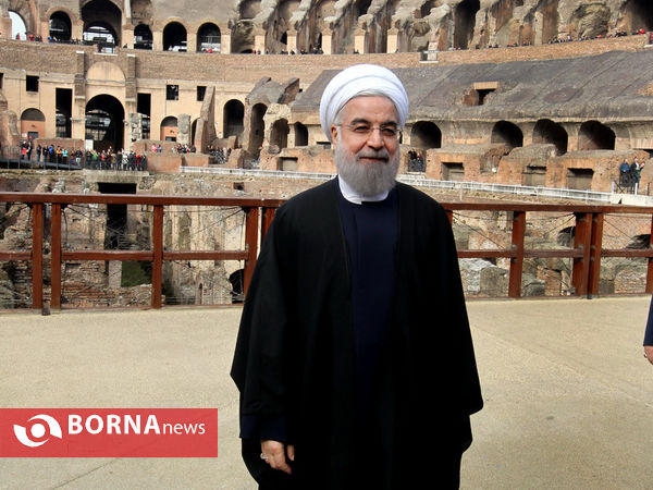 بازدید رییس جمهوری از مجموعه باستانی «کولوسئوم»