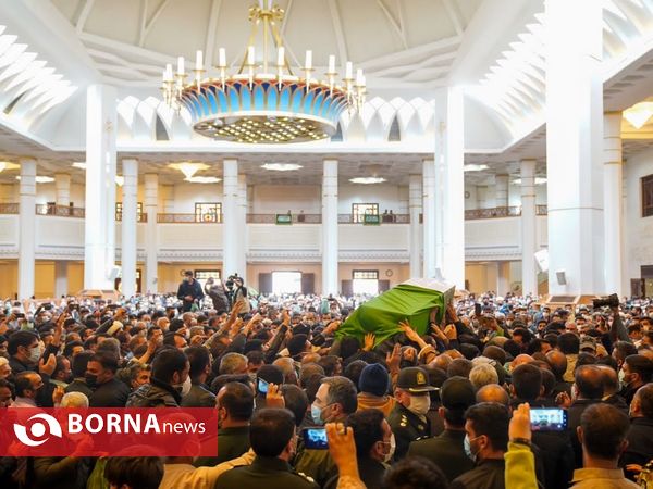 تشییع پیکر شهید مدافع وطن «اکبر رنجبر» در شیراز