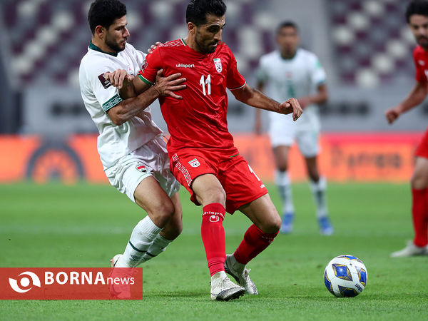 دیدار تیم های ملی فوتبال ایران و عراق