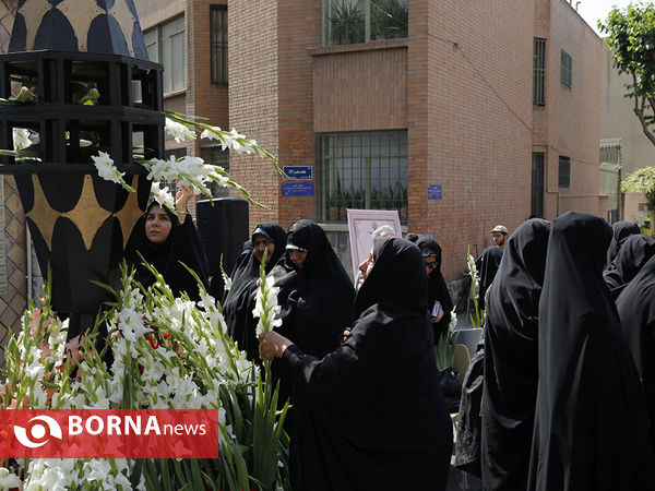 مراسم گلباران محل شهادت استاد مطهری
